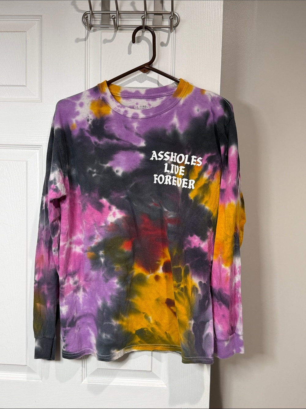 Assholes Live Forever Tie-Dye Long Sleeve
